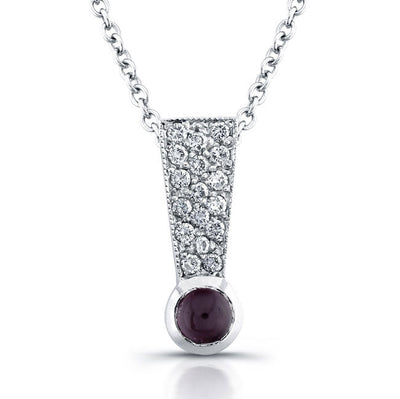 Diamond & Ruby Slider Pendant