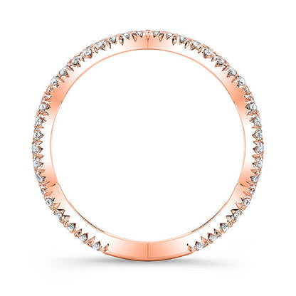 Twisted Style Diamond Wedding Band