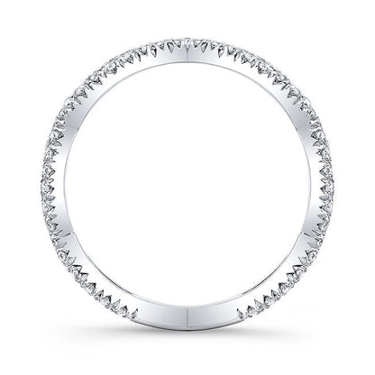 Twisted Style Diamond Wedding Band