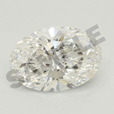 3.69 Carat Oval IGI Labgrown Diamond, With Certificate ID LG74******