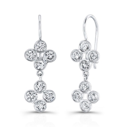 Dangling Diamond Earrings