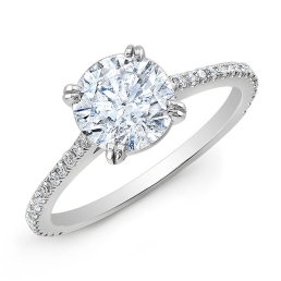 Modern Style Diamond Engagement Ring 