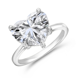 Modern Style Hidden Halo Diamond Engagement Ring-Platinum
