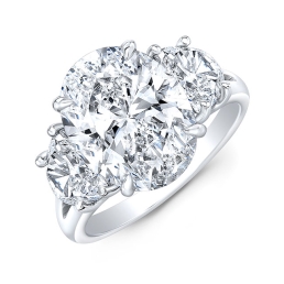 Classic Style 3-Stone Diamond Engagement Ring